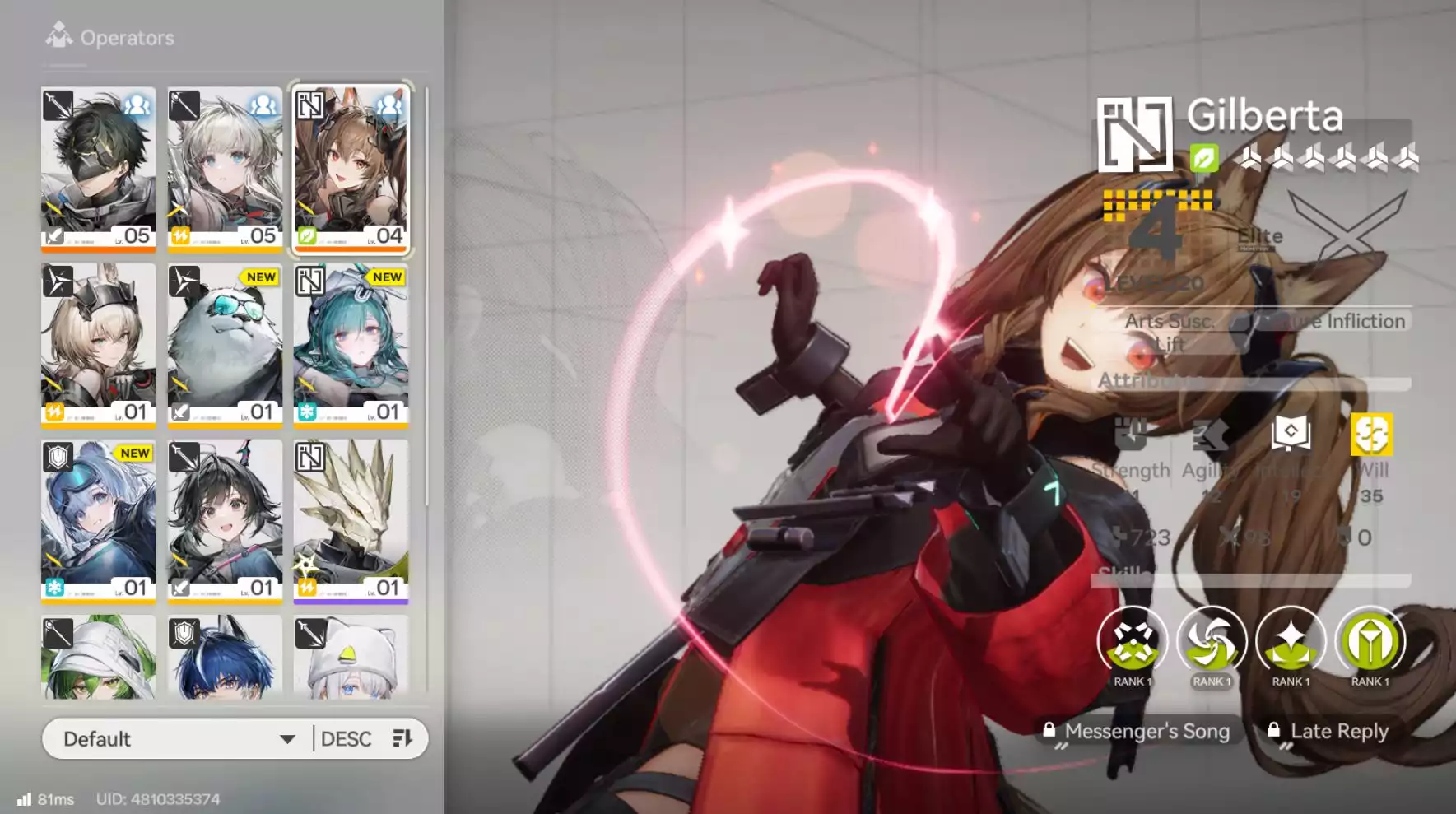 Limit Gilberta + Tân thủ tài khoản khởi đầu